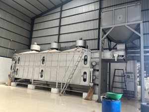 Machine de torréfaction industrielle continue en acier inoxydable pour noix de Makhana (Foxnut), four à air chaud, système de traitement automatique - Product Image 2