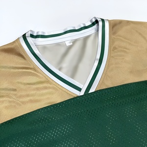 <b>Men's</b> Boxy T-Shirt Customized Athletic Polyester Mesh Fan Jersey With Oversized Cropped Printed Logo Street Wear for Football - Product Image 5