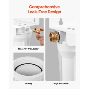 Sistema de Filtración de Agua para Autocaravanas de 2 Cartuchos, Filtro de Agua para Campistas al Aire Libre para Eliminar Sedimentos, Cloro, Malos Sabores, Olores y Mosquitos - Product Image 5