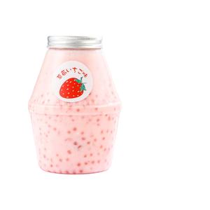 Botella Transparente de PET de 500 ml para Bebidas Lácteas Binggrae, Forma Cilíndrica, Tapa de Rosca, Orificio para Pajita, Impresión Digital y Serigrafía - Product Image 2