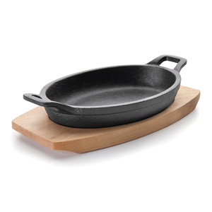 Mini casseruola ovale con base in ghisa per uso in forno - Product Image 2