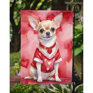 ธงสวนวาเลนไทน์ของฉันชิวาวาป้ายตกแต่งลานรับจดหมายหลากสีสำหรับชานบ้านงานศิลปะเตียงดอกไม้ป้ายขนาดเล็ก - Product Image 3