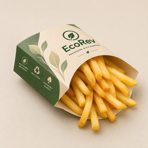 Wholesale Price <b>Biodegradable</b> Eco-Friendly Greaseproof Paper Custom Logo Take Away Potato Fish Chips French Fries Box <b>Packaging</b> - Product Image 6