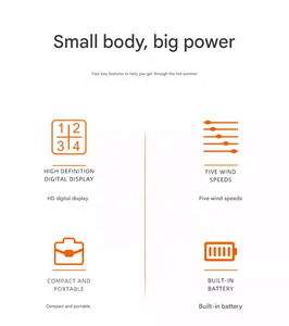 Ventilateur portable sans pales H02 2025, mini-turbine haute vitesse, sans balais, rechargeable par USB, pour usage extérieur, avec revêtement glacé, à suspendre au cou - Product Image 3