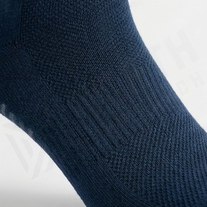 Crew <b>Socks</b> Solid Navy Blue 100% Cotton Breathable Knitted Regular Fit Adult Casual Daily Wear Autumn Season - Product Image 5