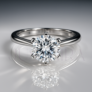 925 <b>Silver</b> <b>Ring</b> For Wome Most Selling Round Cut Diamond <b>Ring</b> 6 Prong Setting for Everyday Wear Office Use Wedding <b>Ring</b> For Her - Product Image 1