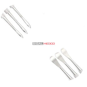 Kit d'instruments chirurgicaux dentaires à double extrémité en acier inoxydable, 3 pièces, pour hygiène buccale, comprenant un élévateur PERIOSTEAL Allen Molt P9A - Product Image 4