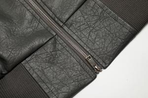 Nouvelle veste en cuir vintage pour homme, de haute qualité, décontractée, à fermeture éclair, style motard - Product Image 4