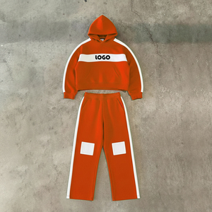 Men's Custom Logo 2 Piece Sports Sets With Side Stripe <b>Workout</b> Joggers Set for Men Casual Slim <b>Jacket</b> Set - Product Image 1
