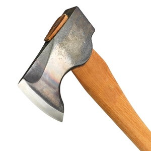 Hache de futaie industrielle UM STEEL, lame en acier inoxydable à 5 tranchants, manche en bois, pour l'extérieur, la foresterie et la coupe de bois, robuste - Product Image 3