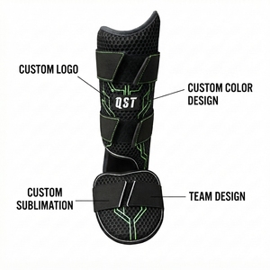 Wholesale Baseball Leg Guard Adjustable Protective Sports Gear Custom Shin and Foot Guard Color baseball leg <b>protector</b> - Product Image 4