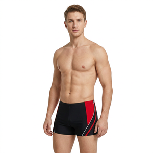 <b>Men's</b> Black <b>Red</b> Color Blocked Sporty <b>Shorts</b> With Side Stripe Quick Dry Elastic Waist Mid Rise <b>Short</b> <b>Shorts</b> - Product Image 2