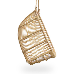 Sillas colgantes modernas para exteriores, muebles de patio de ratán, silla colgante tipo luna hecha a mano con mimbre. - Product Image 3
