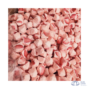 [ขายดี] บลูโลตัส โยเกิร์ตสตรอว์เบอร์รีฟรีซดราย บรรจุกระป๋อง IQF น้ำตาลน้อย ผลิตในโรงเรือน รสชาติผสมตามสั่ง - Product Image 1