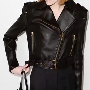 Veste de moto en cuir confortable pour femmes, respirante, anti-rides, imperméable, écologique, de qualité supérieure, pour l'hiver - Product Image 4