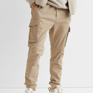 Pantalon de jogging personnalisé pour homme, en coton, coupe ajustée, taille haute, avec cordon de serrage, séchage rapide, idéal pour la gym - Product Image 3