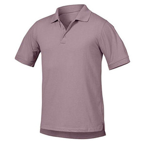 T-shirt homme uni respirant en tissu tricoté polyester/coton 220g, manches courtes, bouton, logo personnalisé sur le devant, impression par transfert thermique - Product Image 2