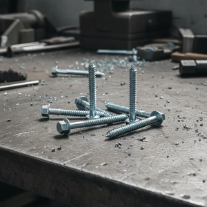 Heavy Duty Hex Head Lag Screws M6-M12 - Galvanized Carbon Steel Coarse Wood Thread <b>Fasteners</b> - Product Image 1