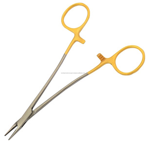 Portaagujas Quirúrgico de Precisión, Acero Inoxidable con Punta de Carburo de Tungsteno, Instrumento Manual para Kit Quirúrgico, CE ISO13485 - Product Image 1