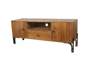 Modern Wooden Tv <b>Stand</b> Media Console Storage Cabinet With Doors Drawer Open <b>Shelf</b> Entertainment <b>Unit</b> Living Room Furniture - Product Image 3
