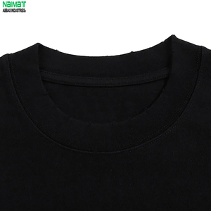 เสื้อยืดทรงบ็อกซี่โอเวอร์ไซส์สำหรับผู้ชาย ไหล่ตก คอกลม แขนสั้น ผ้าฝ้าย สไตล์สตรีทแวร์ - Product Image 5