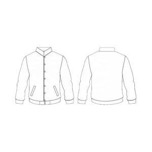 Chaqueta Varsity con logotipo personalizado | Manga College Baseball | Estilo Letterman bordado - Product Image 1