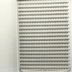 Extensions de cils synthétiques faites à la main, courbure CC/DD/M/L, 7-20mm, longues, noires mates, volume XL/XXL/MINI, en plateau, Easy Fan - Product Image 1