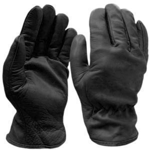 Gants de travail en cuir de buffle pleine fleur à manchette droite, résistants à l'abrasion et à la chaleur, robustes, doux et confortables pour le jardinage - Product Image 3