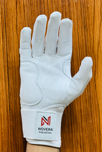 Custom Made Baseball/Softball Batting <b>Gloves</b> Short Cuff Anti-Slip Palm Hook Loop Closure Adult OEM ODM Service Made NOVERA - Product Image 6