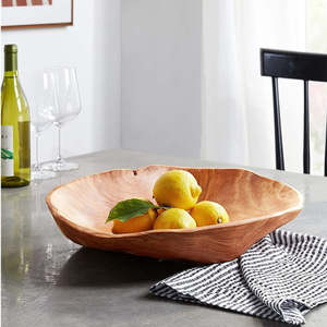 Premium Quality Wooden <b>Bowl</b> Natural Handicraft Wooden Serving <b>Bowl</b> for Salads Fruits <b>Snacks</b> and Decor Available for Sale - Product Image 4