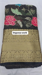 Tela de organza suave de primera calidad para prendas étnicas elegantes de diseñador. - Product Image 4