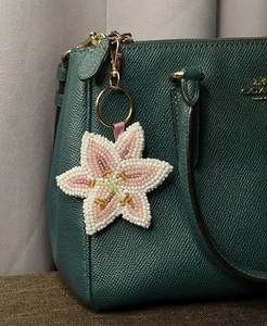 Canvas Embroidery Beaded <b>Keychain</b> <b>Custom</b> Shapes Handmade Party & Christmas Gift for Personalized Keys - Product Image 2