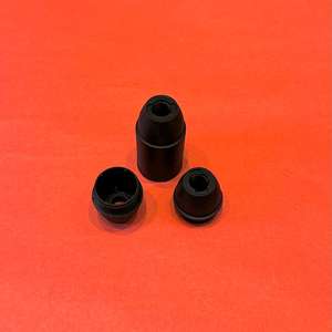 Portalámparas CE E14 negro liso con rosca de plástico - Product Image 3