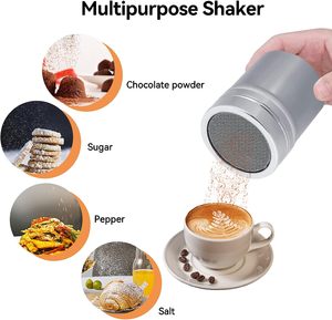 Salière et poivrière en acier inoxydable avec poignée Distributeur d'épices multifonctionnel Écologique Passe au lave-vaisselle 10oz - Product Image 5