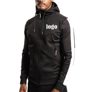 Sudaderas con capucha personalizadas para hombre, talla adulta, con cremallera, de primera calidad, con franja lateral, para invierno, a precio de mayoreo. - Product Image 2