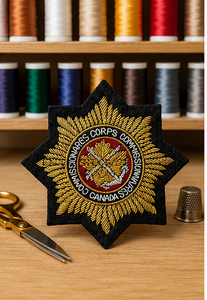 CCC CANADA High Quality Lace Embroidered Patch <b>Sew</b>-On Fabric Badge Circular Luxury Design for Garment - Product Image 6
