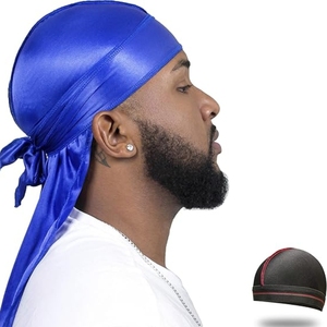Gorros Durag de Algodón Vintage para Hombre, Estilo Pirata, Protección 360, Cola Larga, Sedosos, Premium, Combo de Gorras Dug-529 al por Mayor - Product Image 5