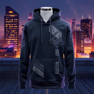 Sweat-shirt à capuche en coton épais pour homme, à manches régulières, en molleton, chaud et décontracté, style streetwear, avec personnalisation OEM - Product Image 3