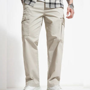 Cotton Polyester <b>Cargo</b> <b>Pants</b> Comfortable <b>Work</b> wear <b>Pants</b> Men's Casual Loose Wide Leg Premium Quality Fit - Product Image 1