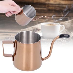 กาต้มกาแฟสแตนเลสแบบคอห่านสีโรสโกลด์สำหรับขายส่ง OEM หม้อกาแฟดริปอเนกประสงค์สำหรับใช้ในบ้านและสำนักงาน - Product Image 3