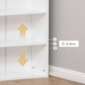 Tavolo da Scrittura Convertibile con Ripiano Laterale e Design Estensibile per Ufficio Domestico - Product Image 4