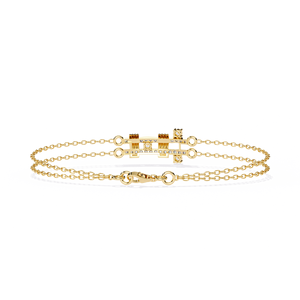 Bracelet en or jaune 10 carats pour femme, diamants de laboratoire taille princesse, bijoux de luxe pour tous les jours - Product Image 6