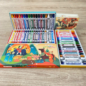 Coffret de 18 crayons de dessin colorés pour enfants, crayons d'art pour l'école, la peinture et l'apprentissage - Product Image 1