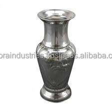 <b>Metal</b> hammered flower <b>vase</b> offered at wholesale prices with high quality and top Hammered <b>metal</b> <b>vase</b> by Azora Industries - Product Image 2