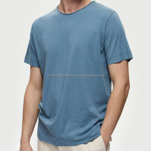 Camiseta de Algodón de Bambú para Hombre, Camiseta de Jersey Orgánica para Hombre, Camisetas de Verano, Camiseta de Manga Corta para Hombre, Camisetas Sostenibles - Product Image 1