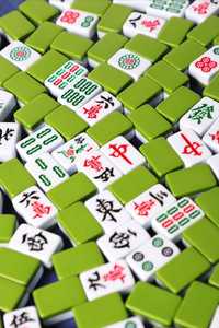 Tuiles de Mahjong en Résine Faite à la Main, Thème Floral Vert, Violet, Beige, Art de Collection, Pendentif Artisanal, Décoration d'Intérieur, ARTISANAT - Product Image 4