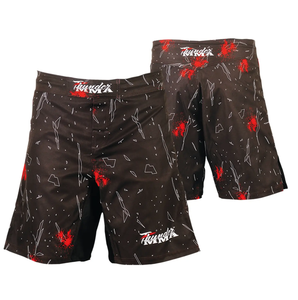 Nuevo diseño, logotipo personalizado, impresión por sublimación, pantalones cortos de boxeo y MMA para hombre, venta al por mayor, último diseño, pantalones cortos de MMA para hombre - Product Image 1