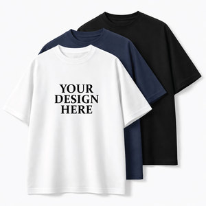 เสื้อยืดผู้ชายลำลองฤดูร้อนแบบสั่งทำ OEM ขายส่ง ไซส์ใหญ่ ผ้าฝ้าย 100% ทรงปกติ ระบายอากาศดี ไหล่ตก ผลิตในบังกลาเทศ - Product Image 1