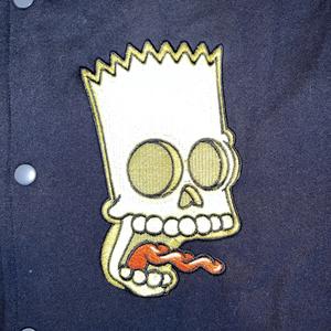 Veste Lettermen The Simpsons Bart Simpson noire et grise brodée - Product Image 5