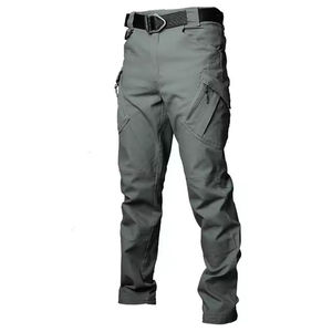 Pantalones de Trabajo de Alta Visibilidad para Hombre RICSA INTERNATIONAL, Negros, de Poliéster, Certificados CE, Resistentes al Agua, con Múltiples Bolsillos - Product Image 5